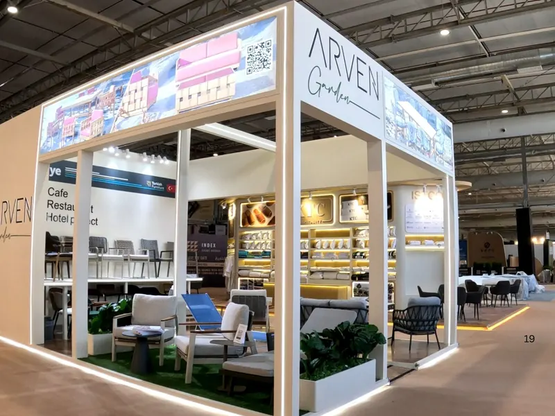 Custom exhibition stand design and build by Mada Event Saudi Arabia 2