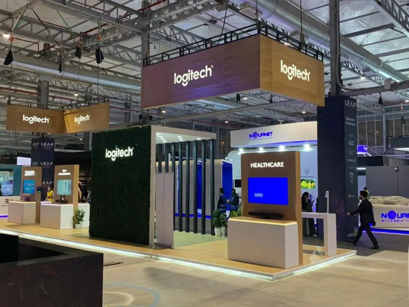 Custom exhibition stand design and build by Mada Event Saudi Arabia 4
