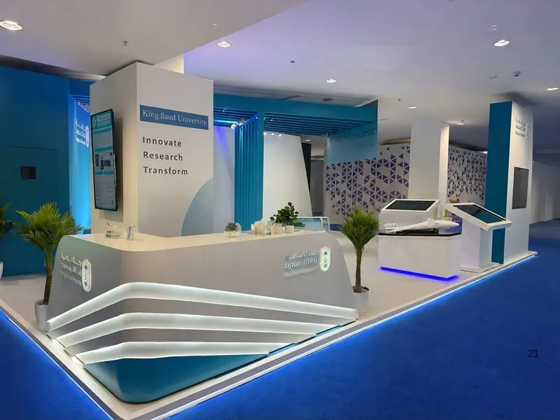 Custom exhibition stand design and build by Mada Event Saudi Arabia 5