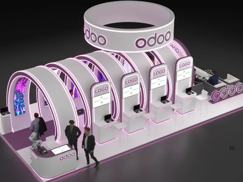 Custom exhibition stand design and build by Mada Event Saudi Arabia 8