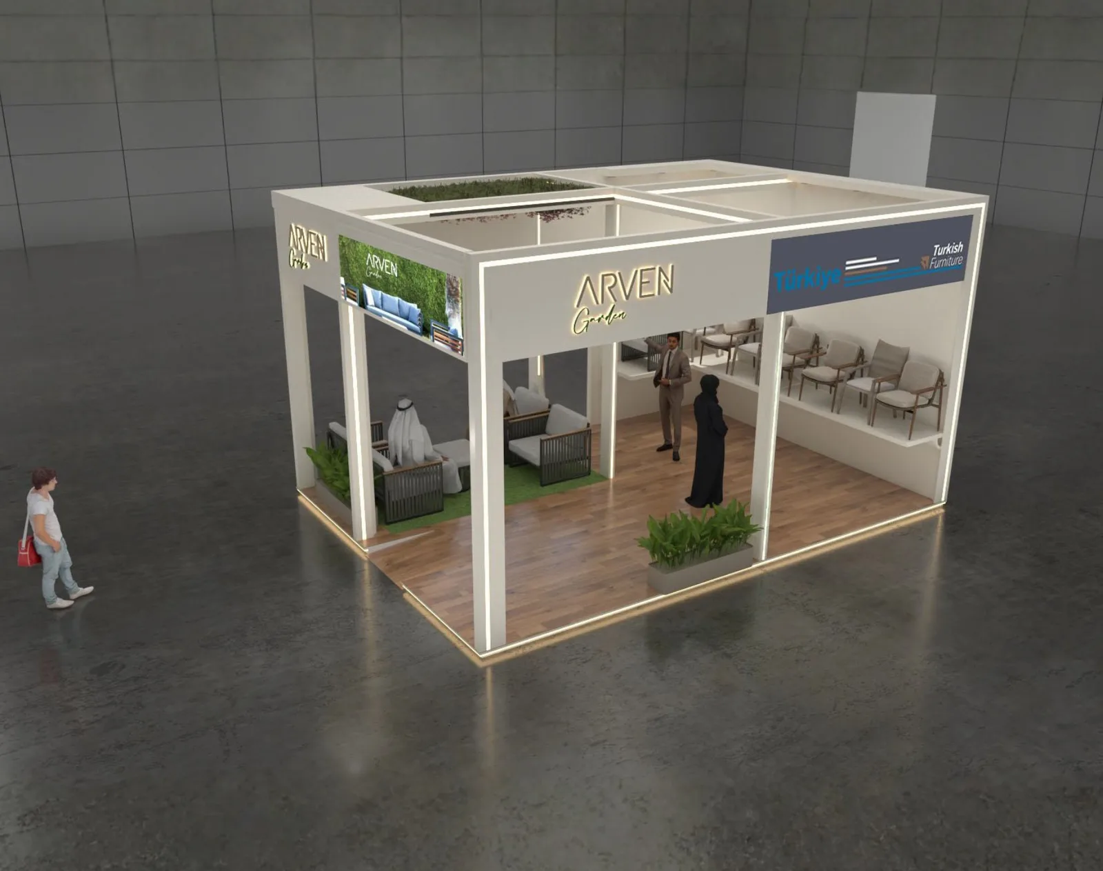 Custom exhibition stand design and build by Mada Event Saudi Arabia 10